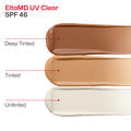 EltaMD UV Clear Tinted swatches