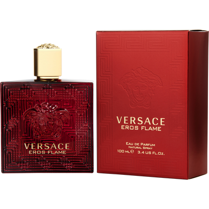 Versace Eros Flame box and bottle