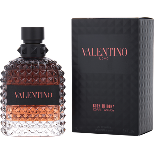 Valentino Uomo Born In Roma Coral Fantasy box and bottle