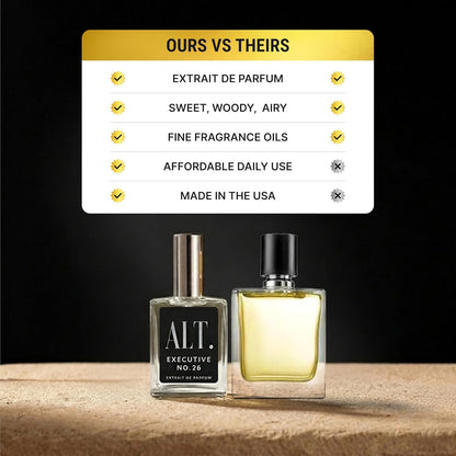 ALT. FRAGRANCES Executive No. 26 Extrait de Parfum for Men – Woody Fruity, 60 ml