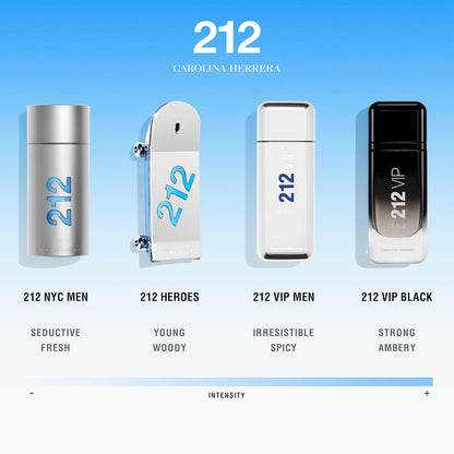 Carolina Herrera 212 Eau de Toilette for Men – 3.4 fl oz