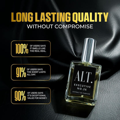 ALT. FRAGRANCES Executive No. 26 Extrait de Parfum for Men – Woody Fruity, 60 ml