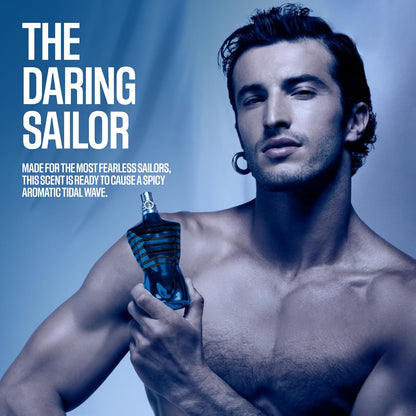 Jean Paul Gaultier Le Male In Blue Eau de Parfum for Men – 4.2 oz