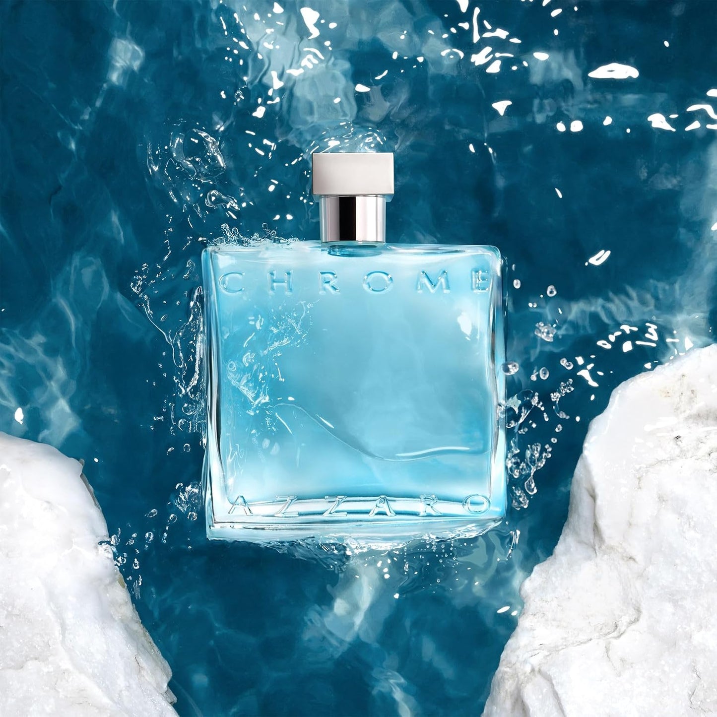 Azzaro Chrome Eau de Toilette for Men – Fresh Aquatic Citrus, Woody & Musky Fragrance