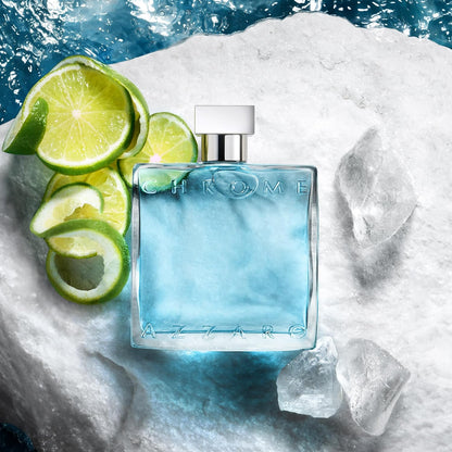 Azzaro Chrome Eau de Toilette for Men – Fresh Aquatic Citrus, Woody & Musky Fragrance