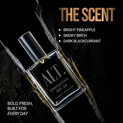 ALT. FRAGRANCES Executive No. 26 Extrait de Parfum for Men – Woody Fruity, 60 ml