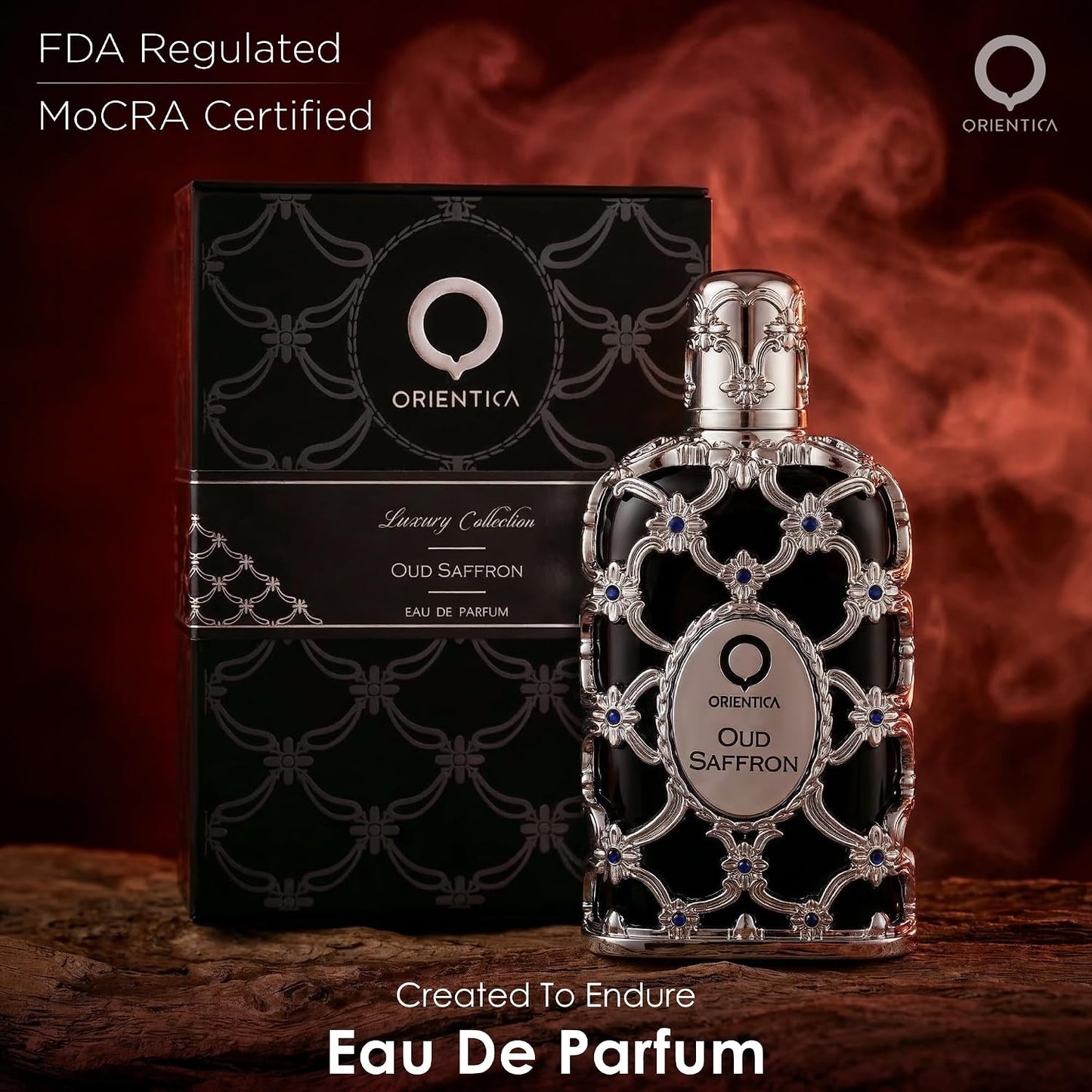 Orientica Oud Saffron Eau de Parfum – Unisex, 2.7 oz (80 ml)
